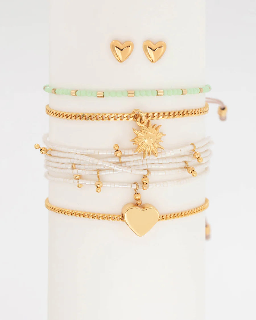 Set x 4 Pulseras Amor Solar + Aretes