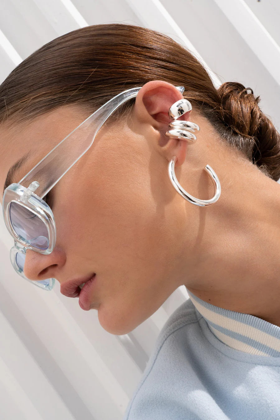 Set *4 Aretes The Trend Plata
