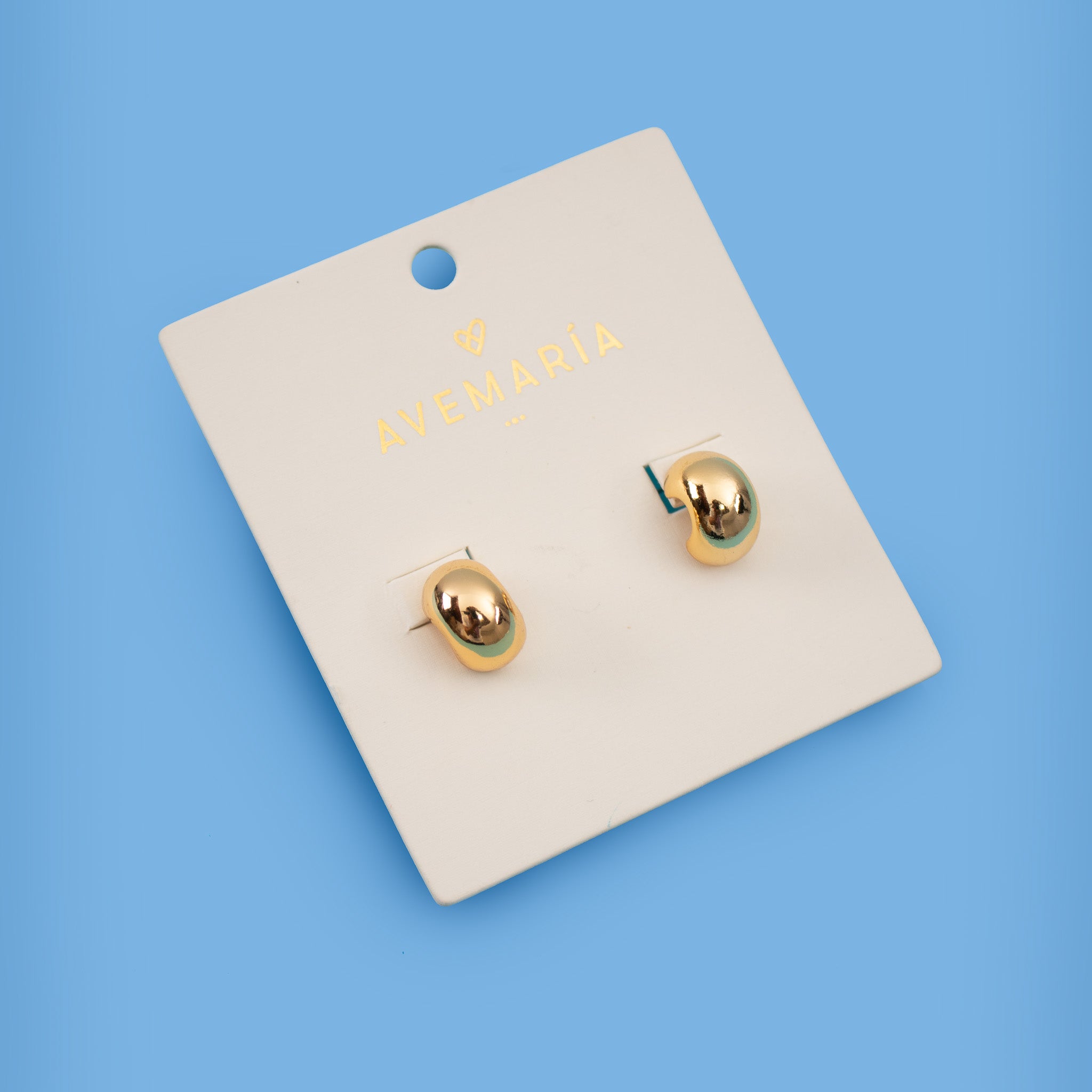 Argollas  Mini Chunky Gold