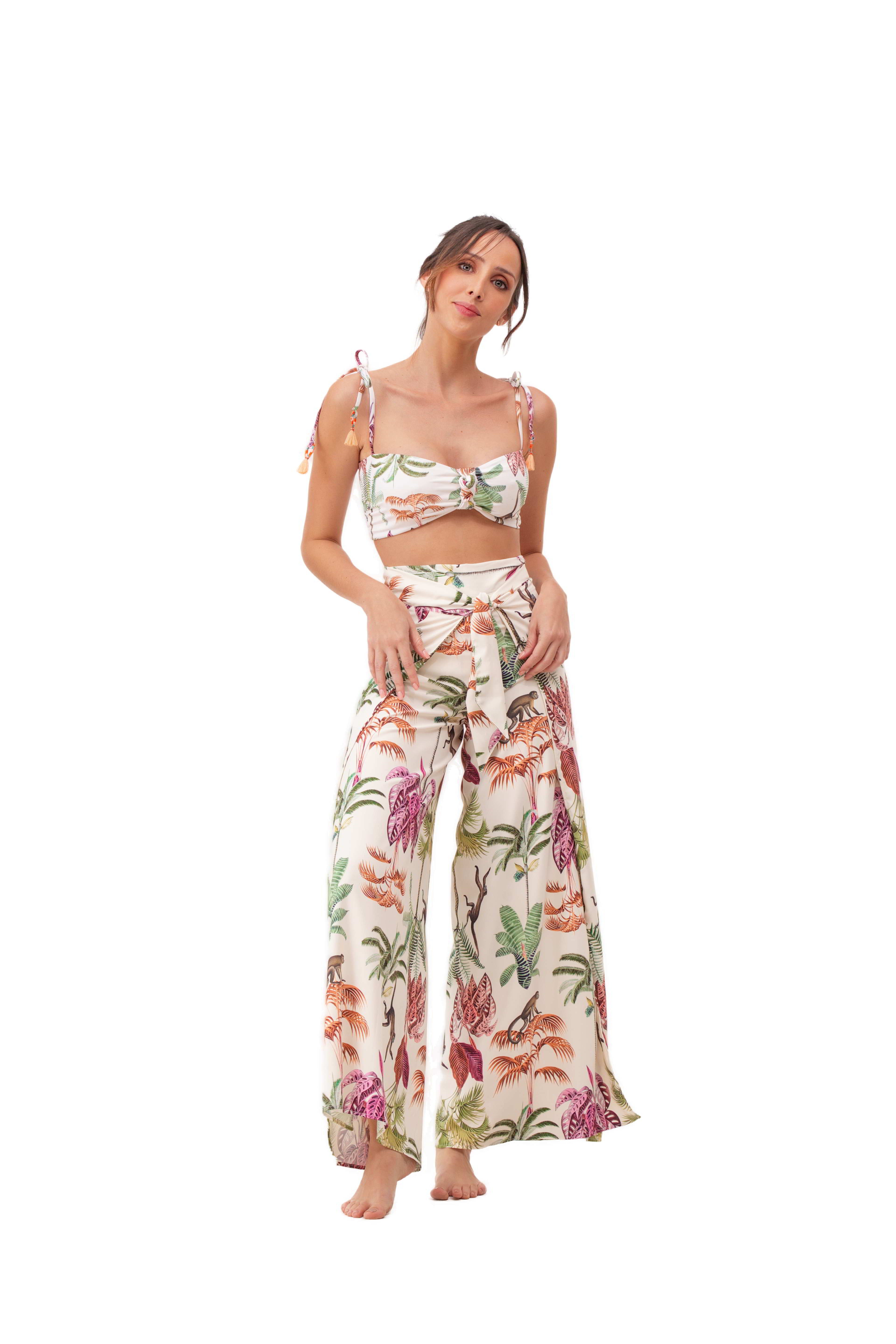 Pantalón Mariposa Print Tropical