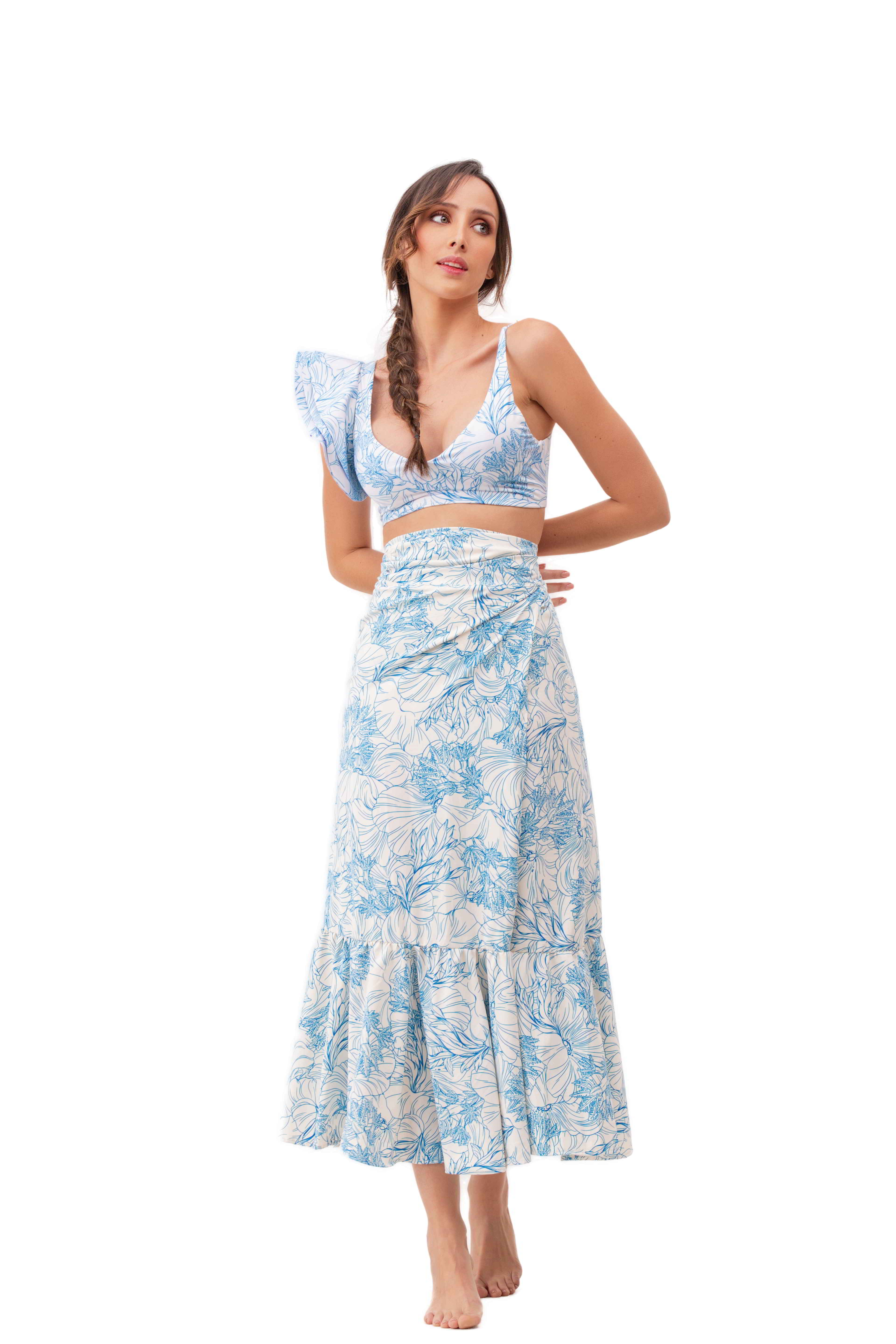 Falda Priscilla Print Litoral