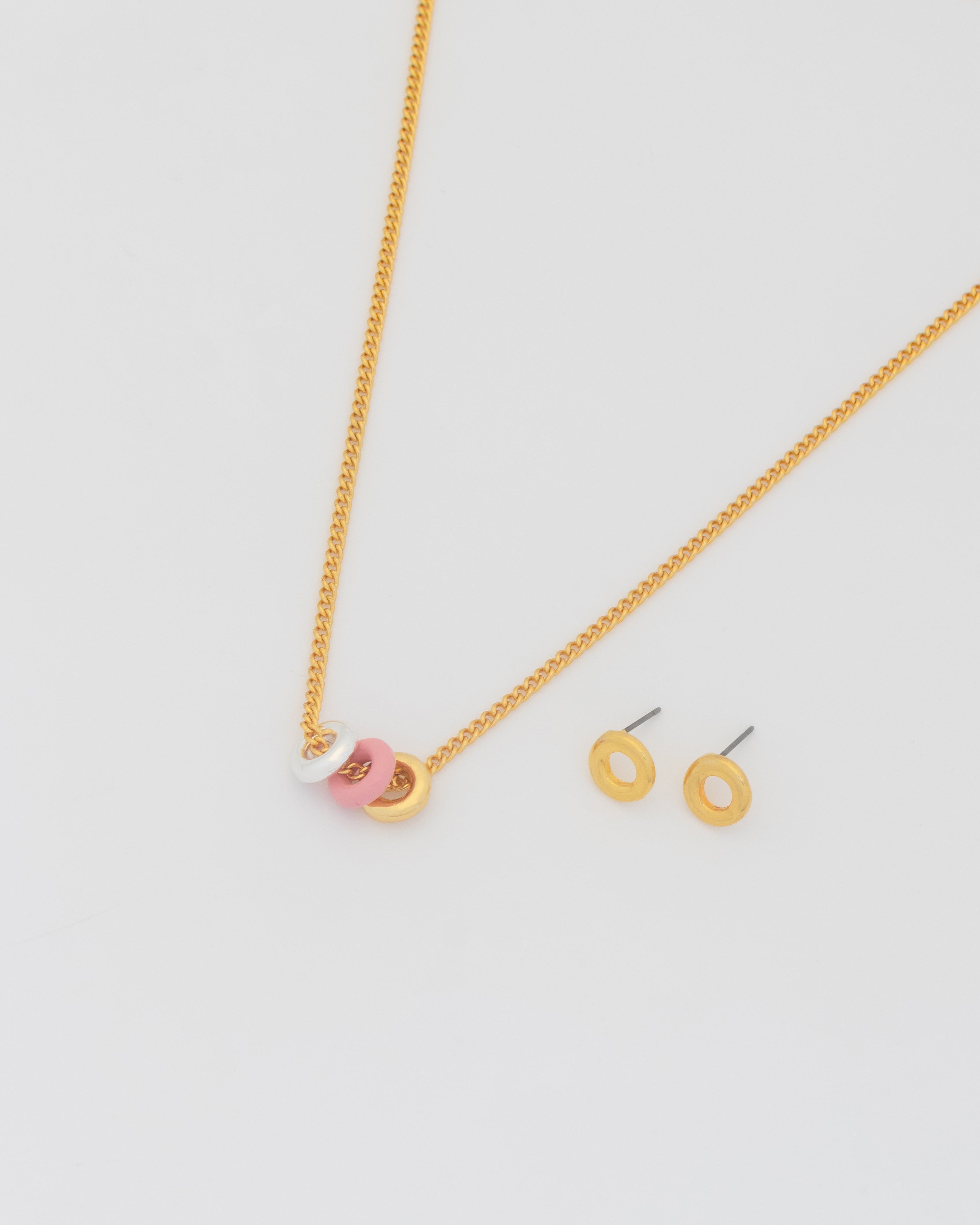 Set Collar + Aretes Donas
