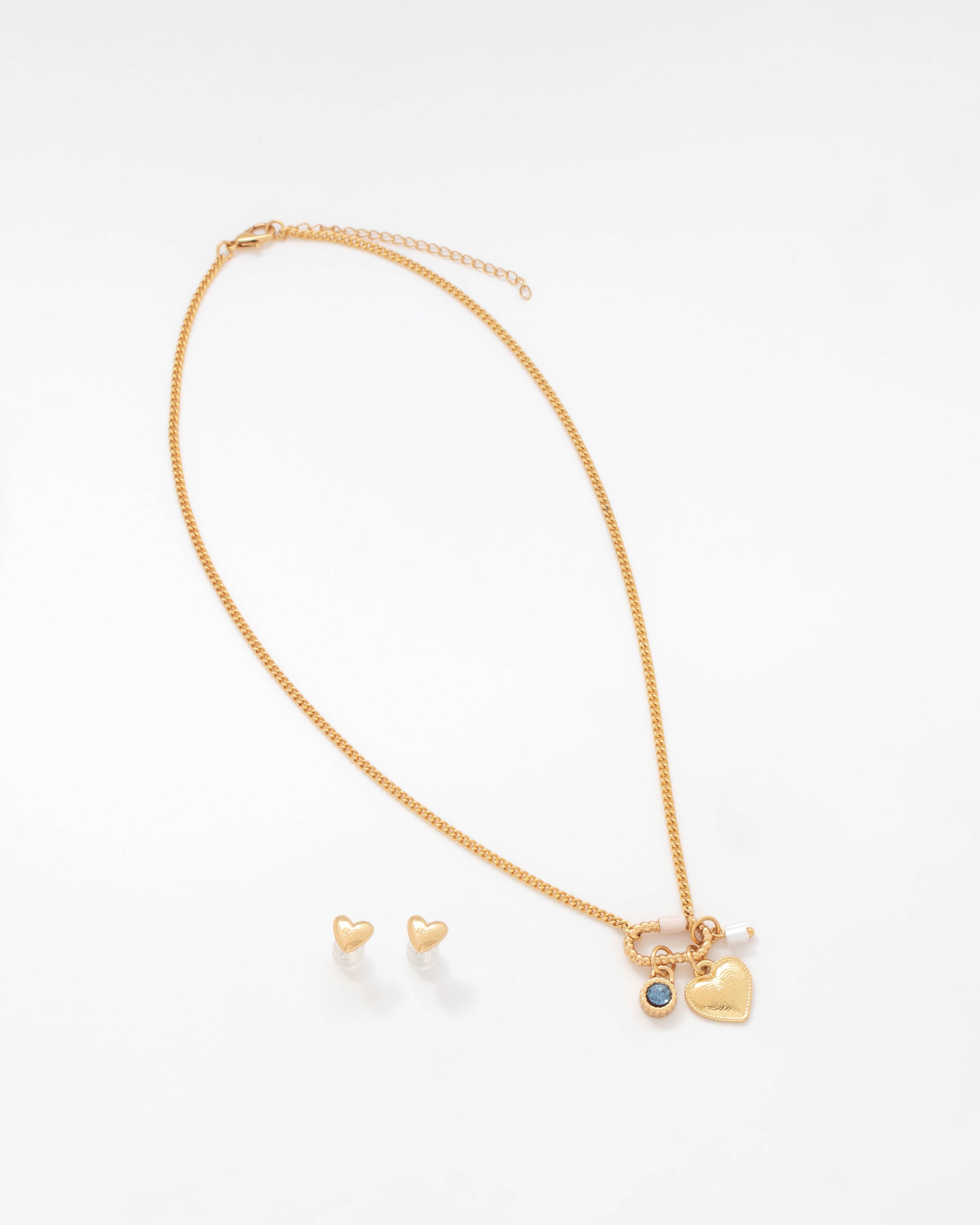 Collar Broche Cristal + Aretes