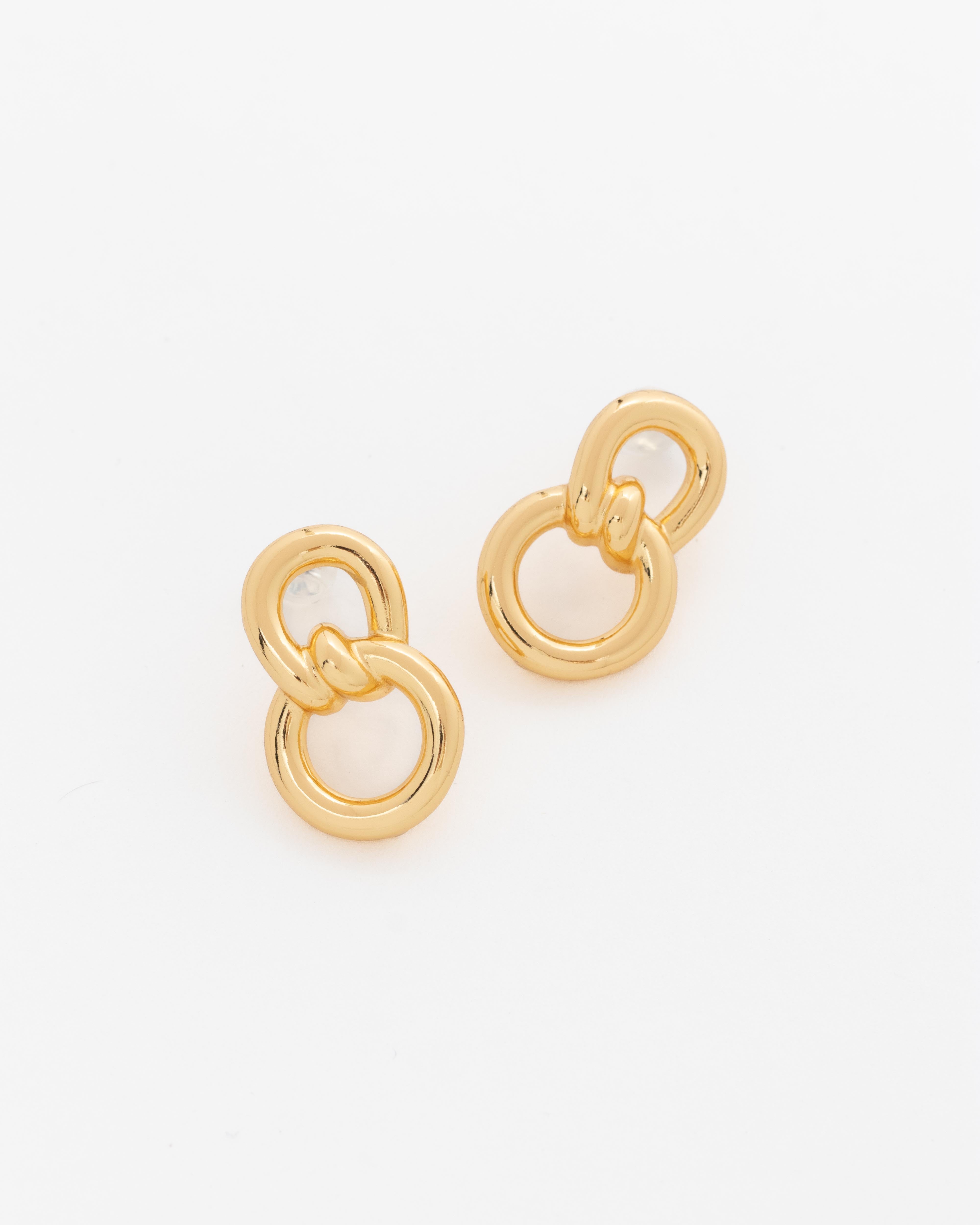 Aretes Eslabon Nudo Gold