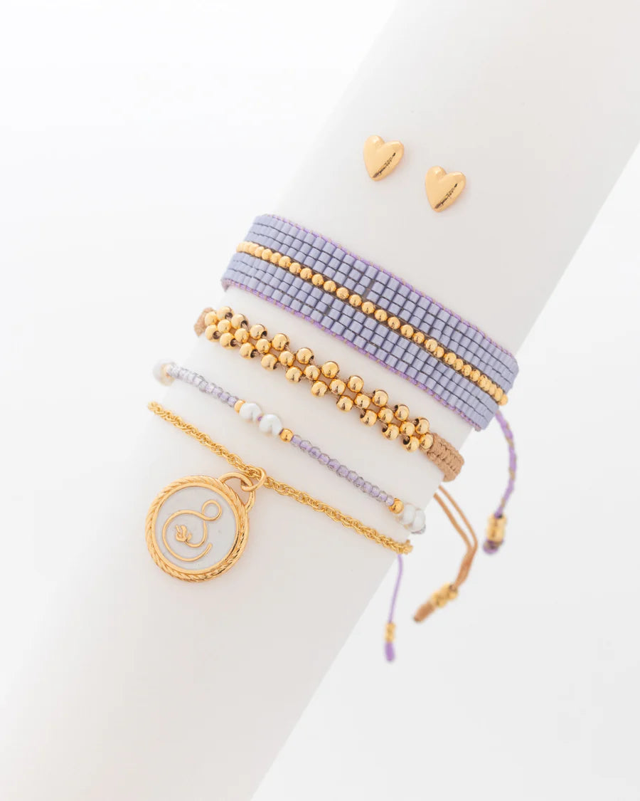 Set x3 Pulseras Corazón Enlazado + Aretes