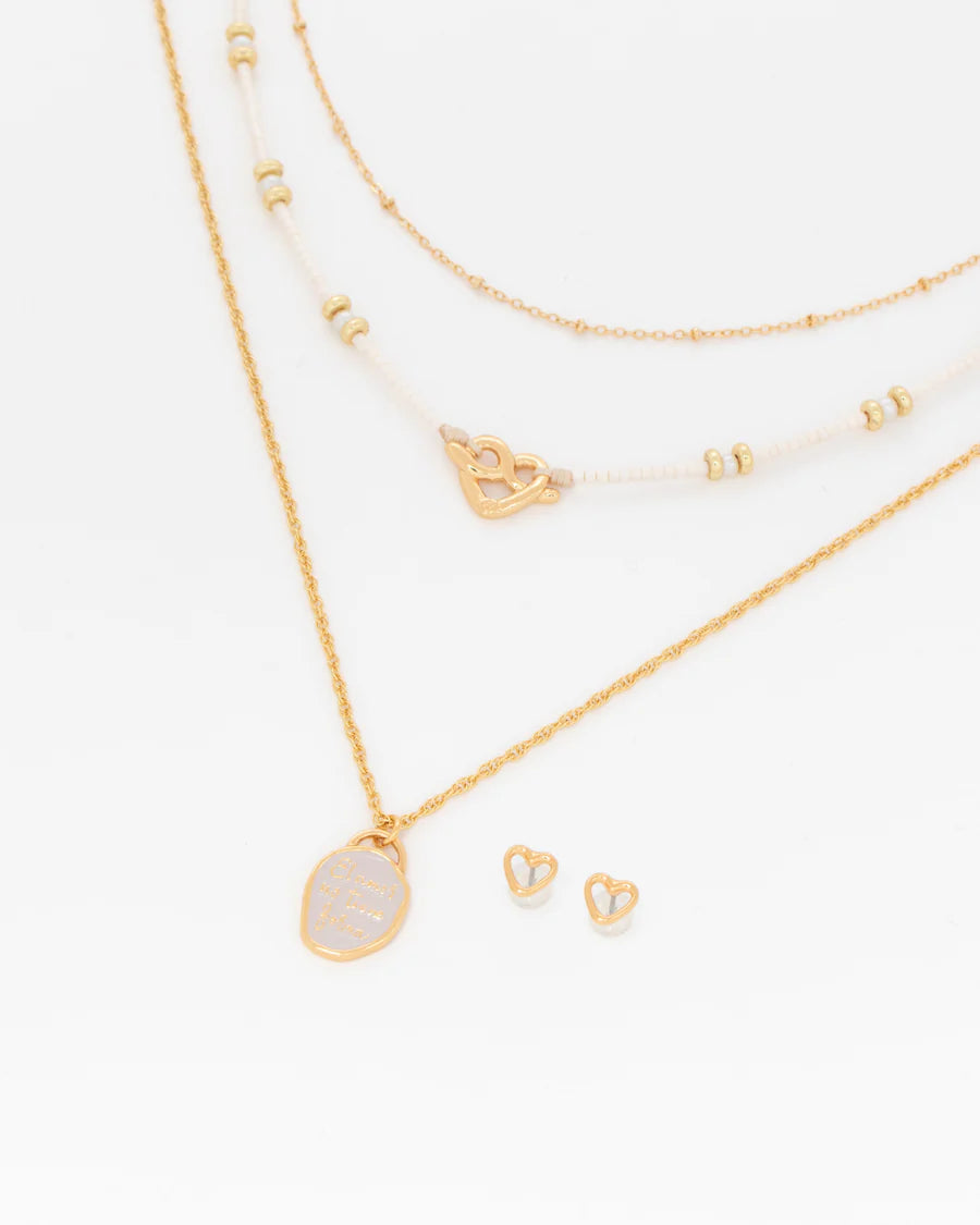 Set x2 Layering El Amor no Tiene Forma + Aretes