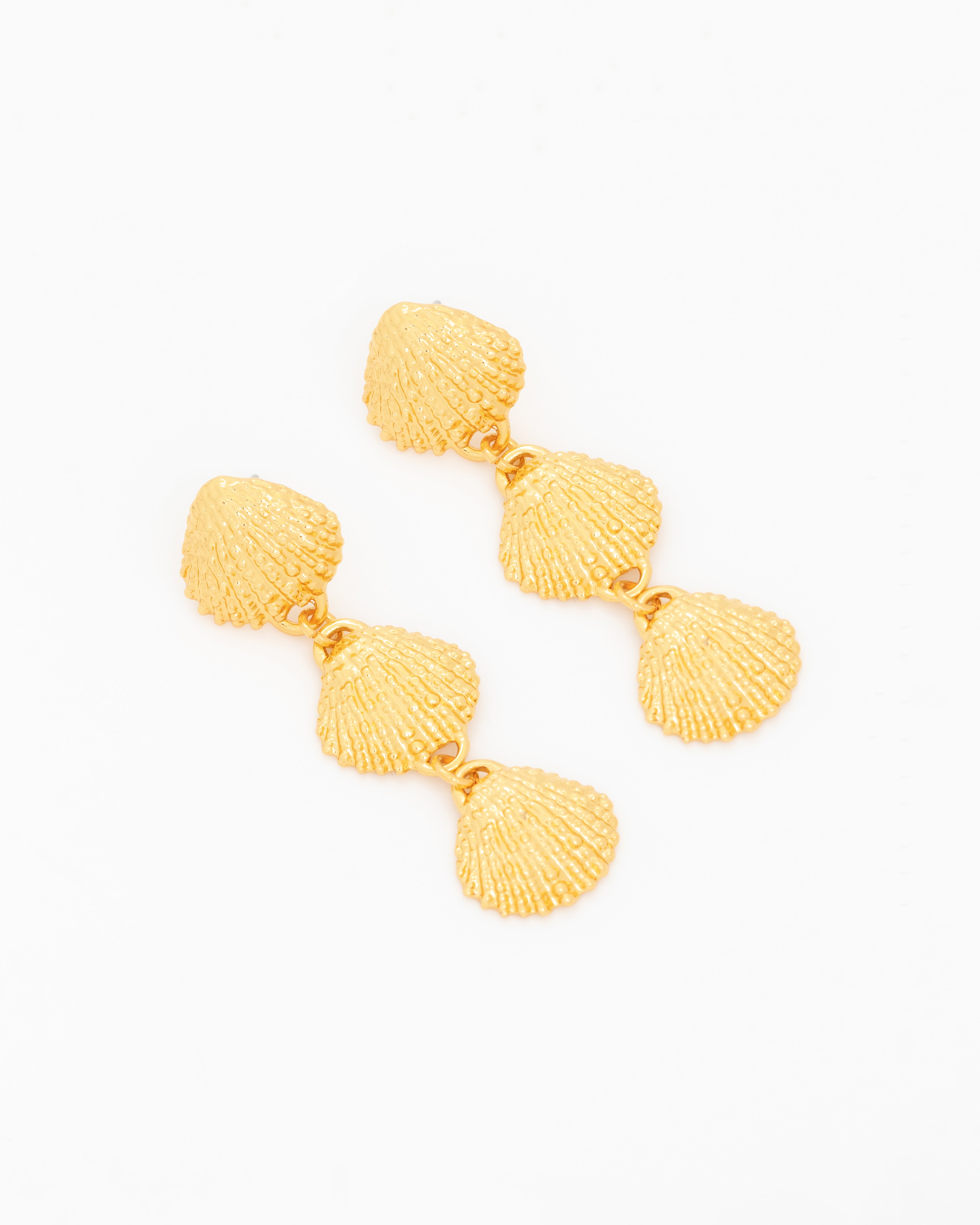 Aretes Concha Largo Gold