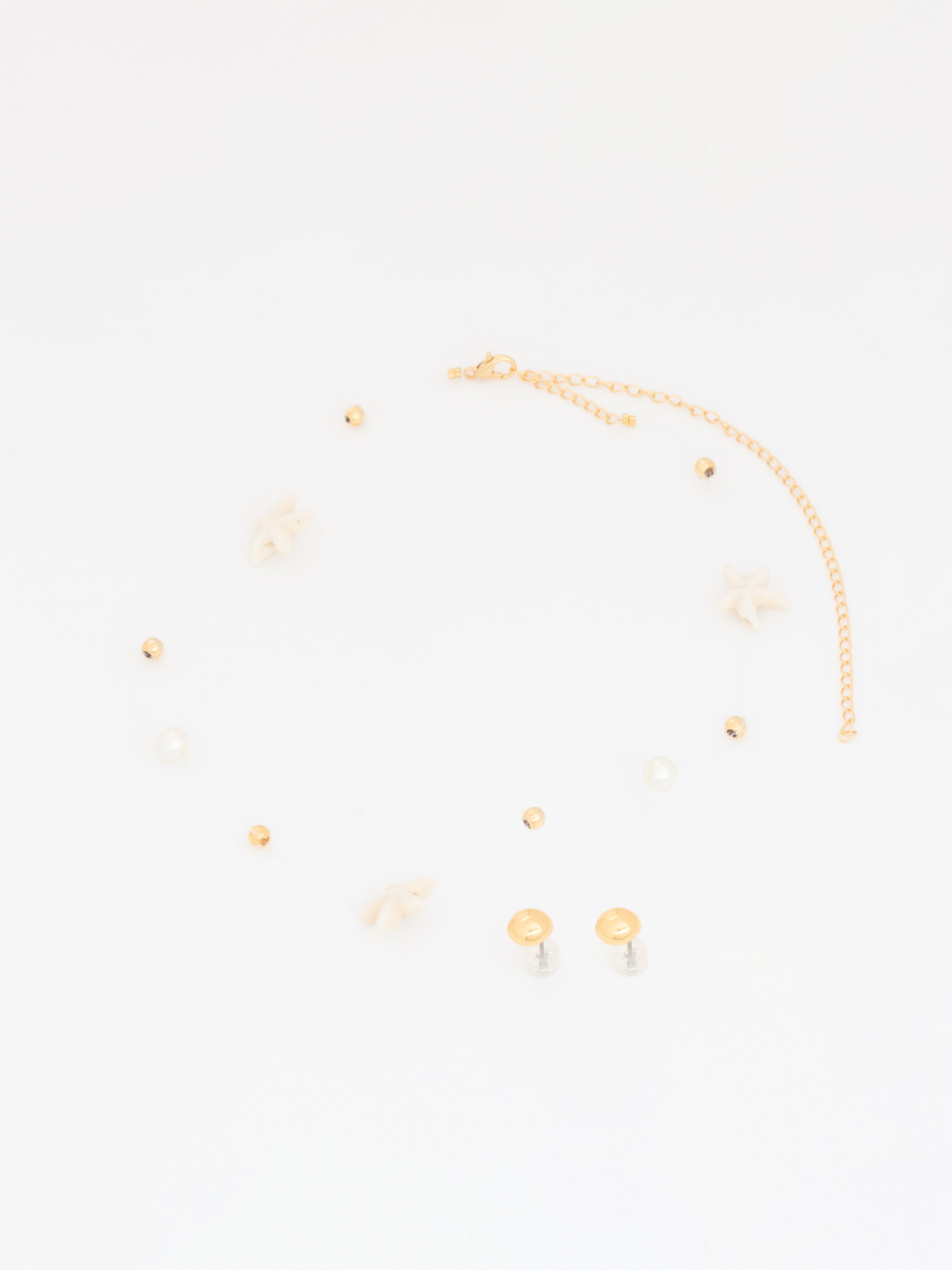 Choker Invisible Verano + Aretes