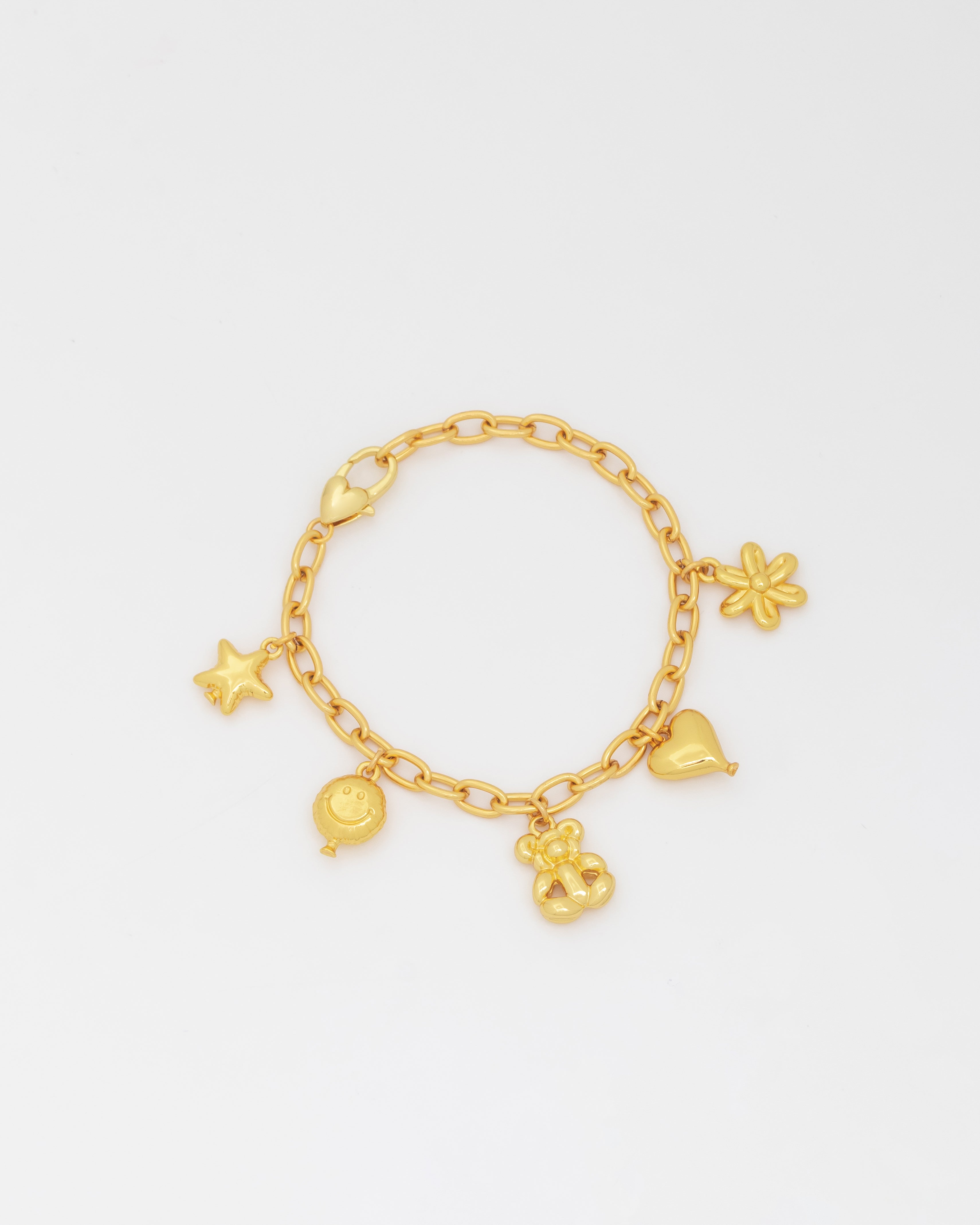 Pulsera Multicharms Figuras Globo Gold