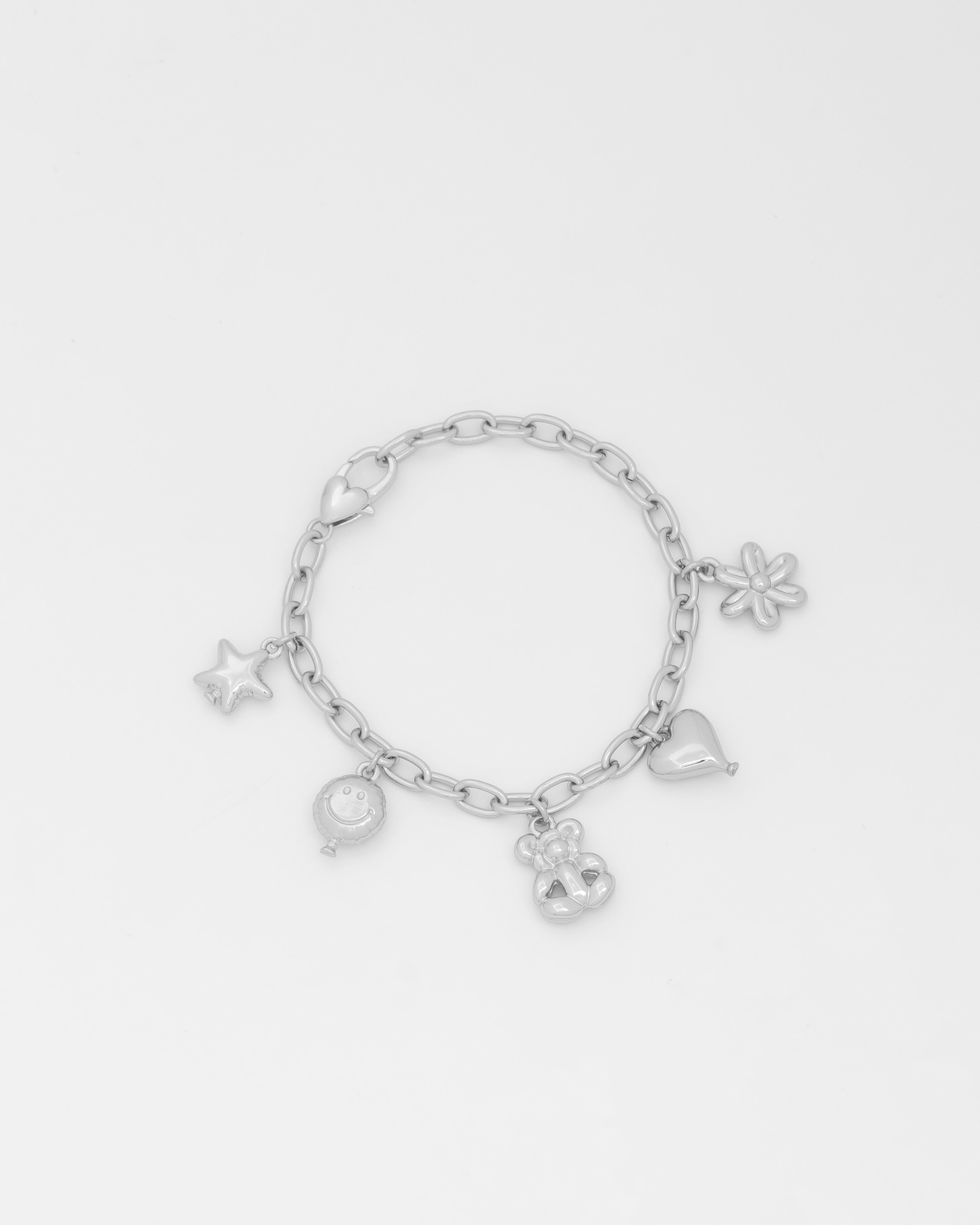 Pulsera Multicharms Figuras Globo Silver