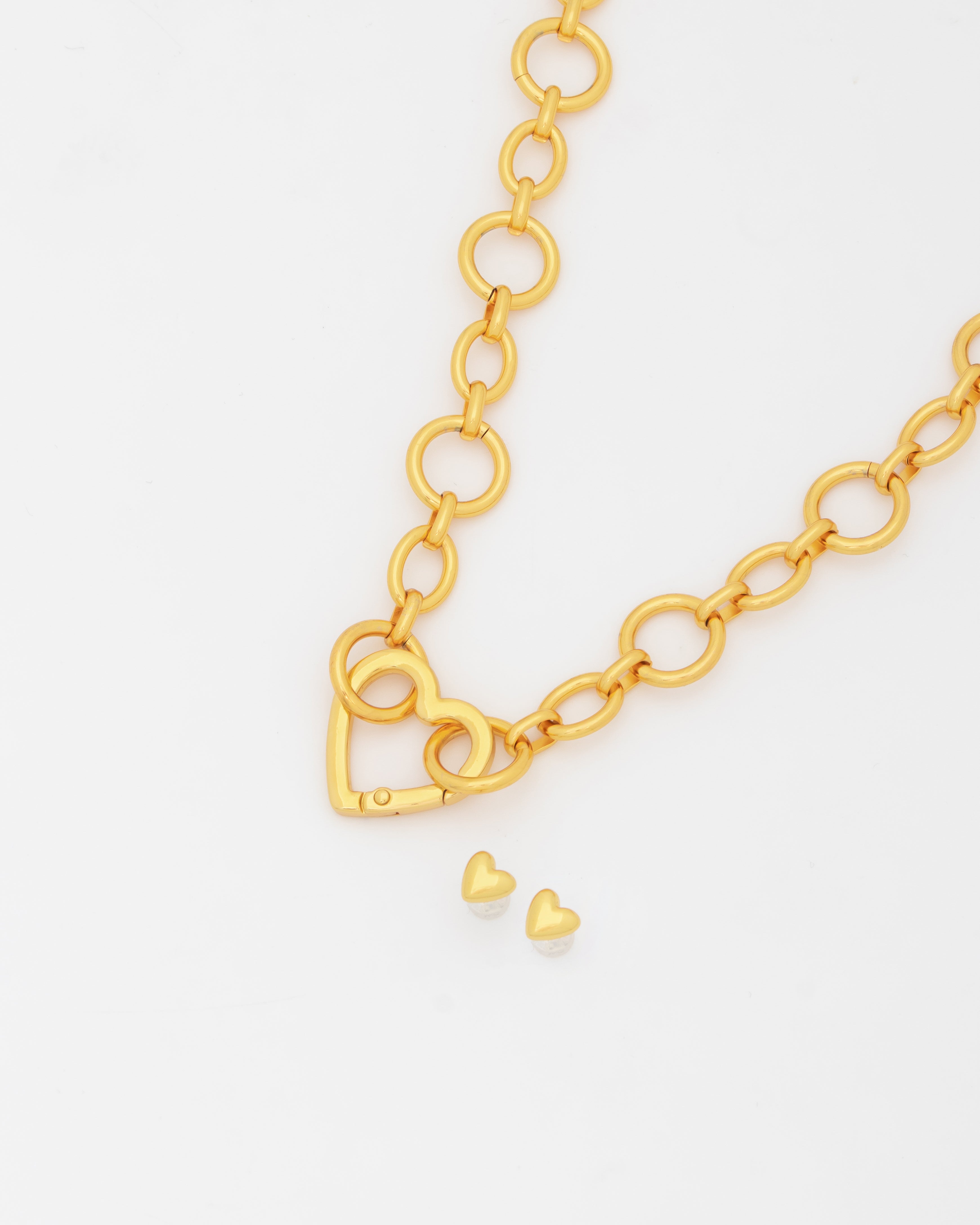 Choker Broche Corazón Gold