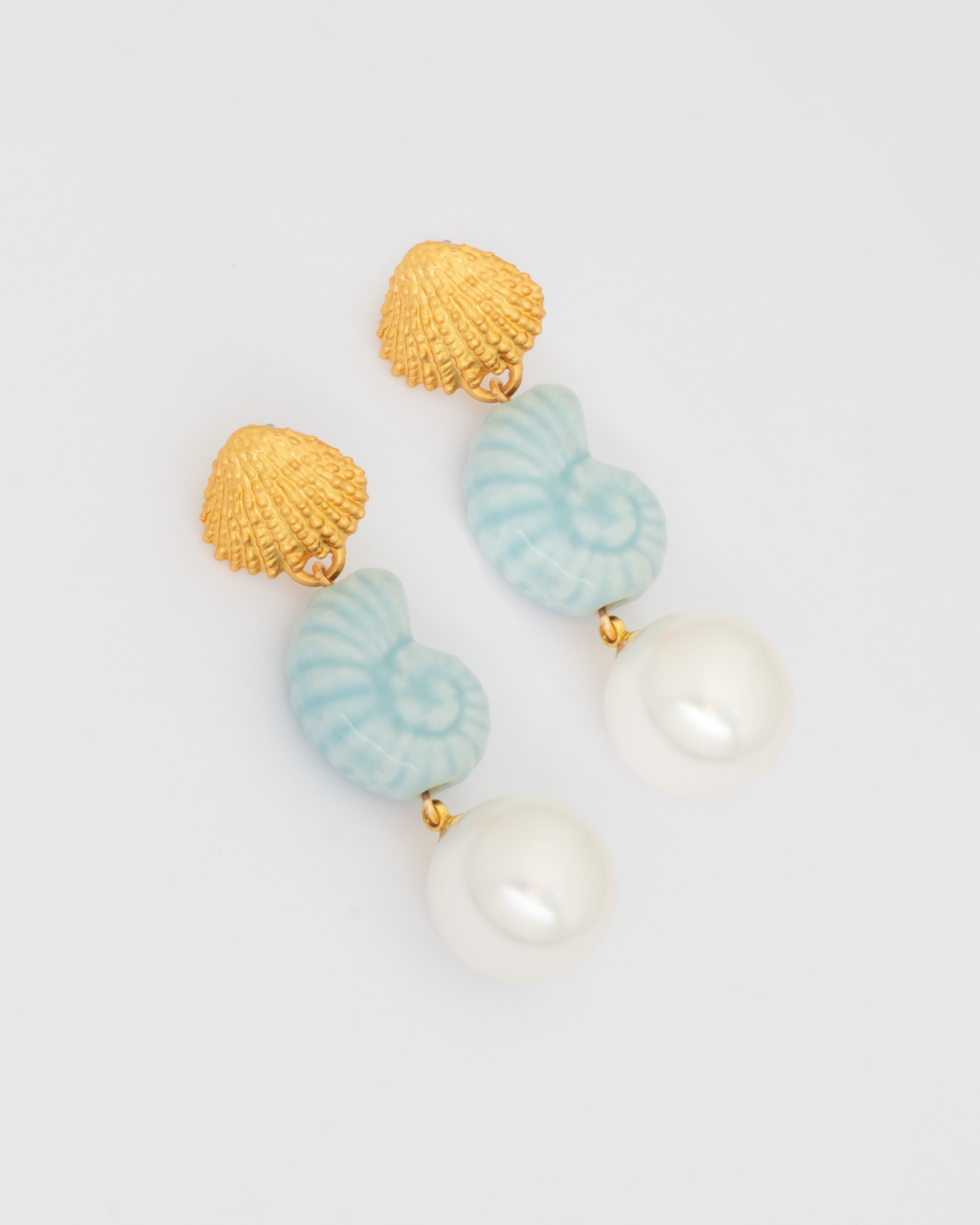 Aretes Caracol Perla