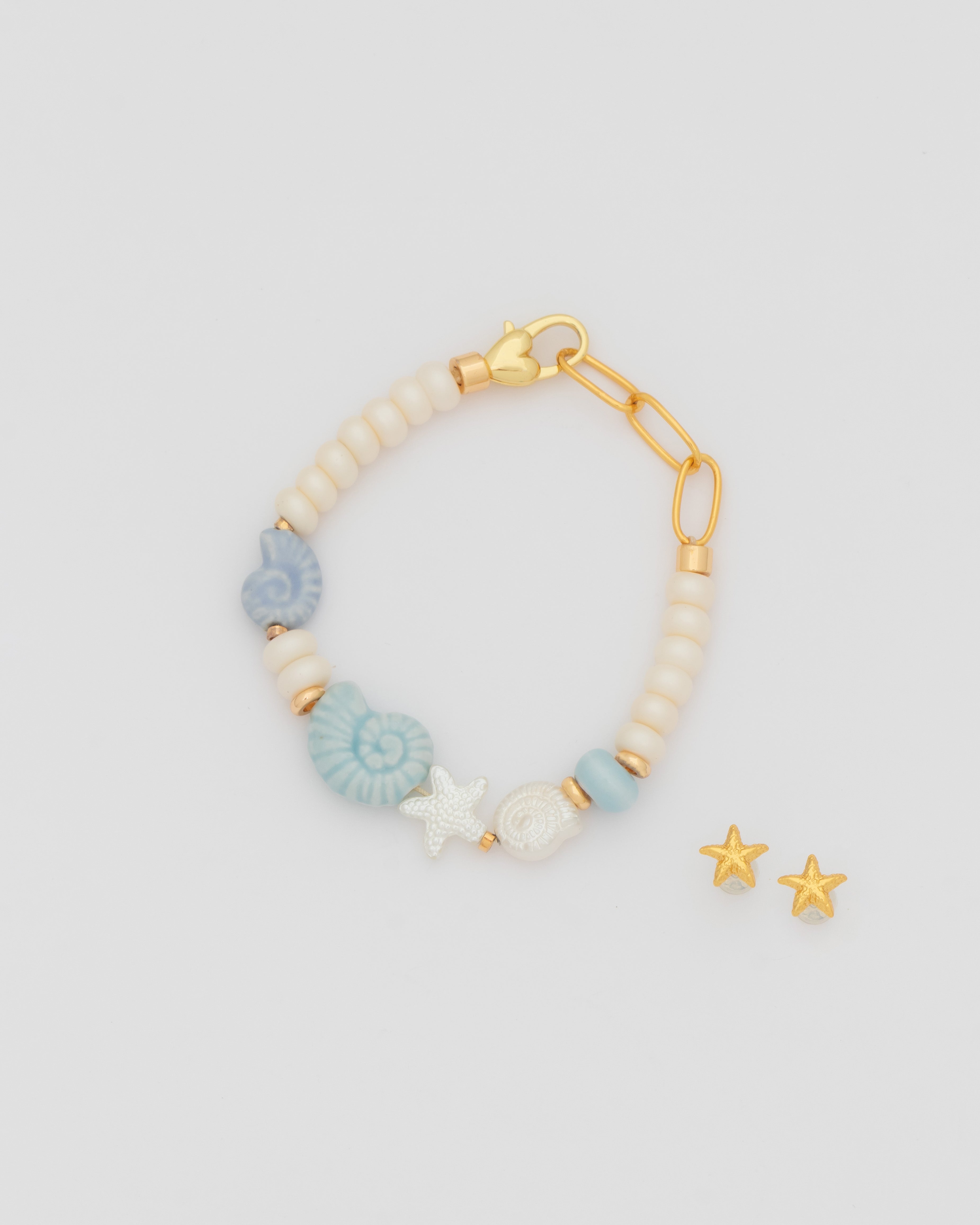 Pulsera Caracol + Aretes