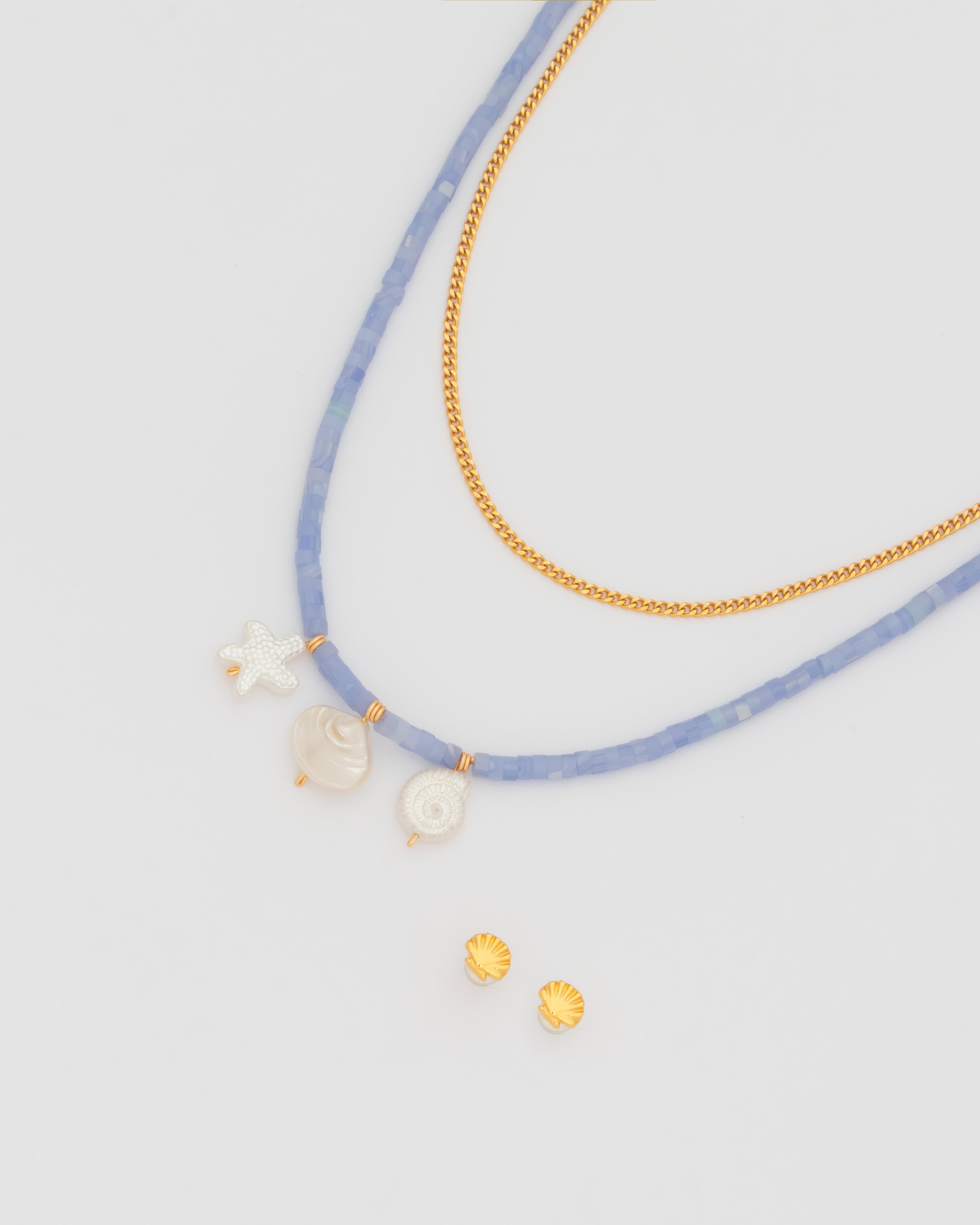 Collar 2 en 1 Mar + Aretes