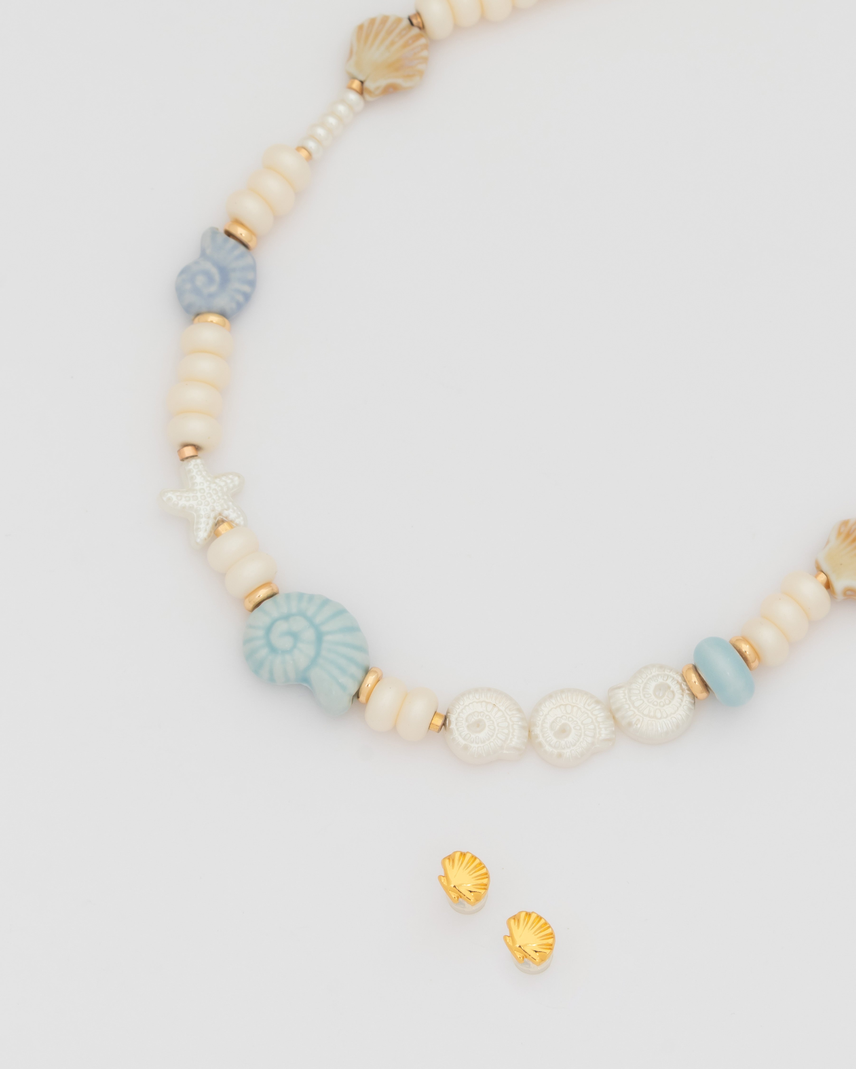 Collar Caracoles + Aretes