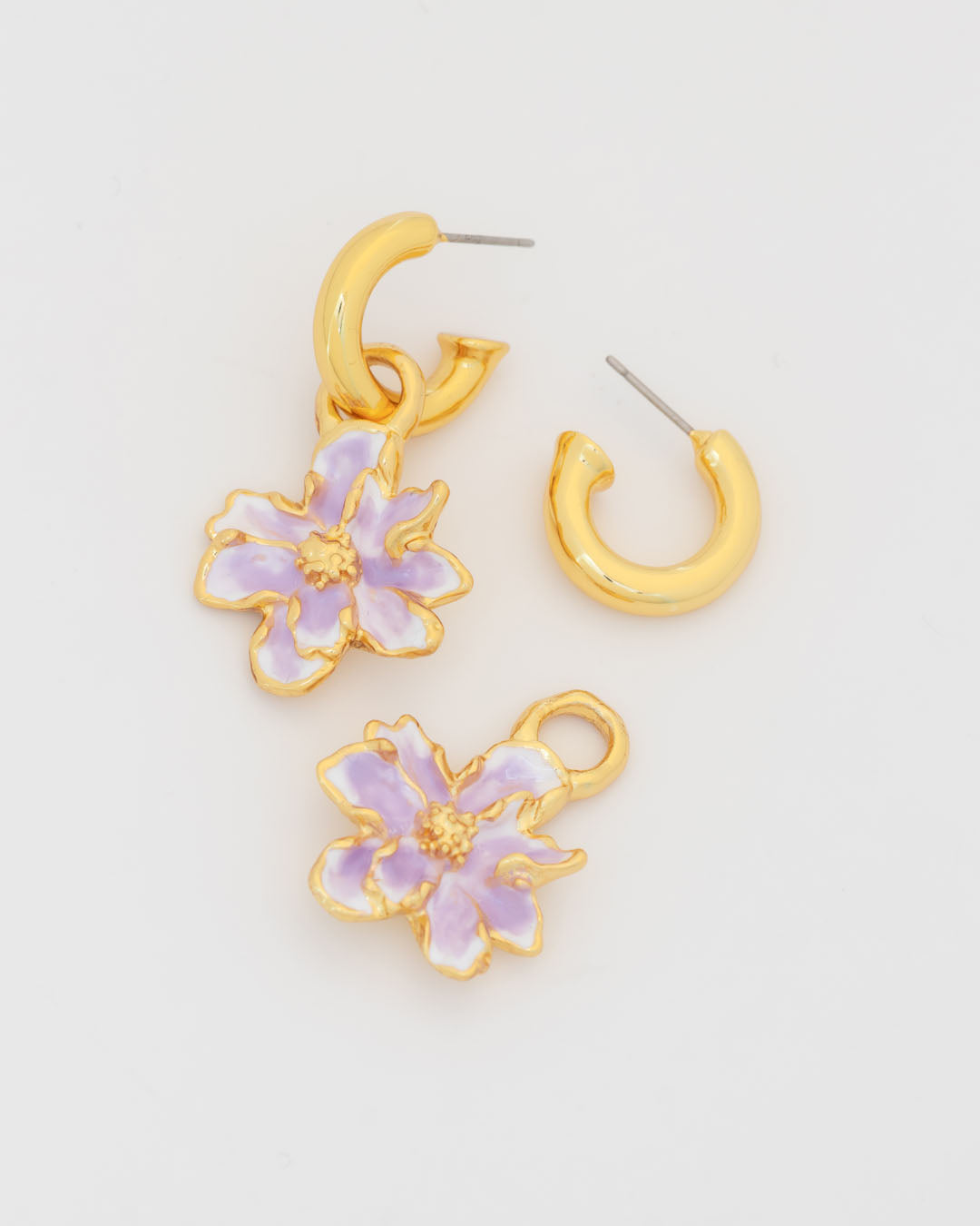 Aretes 2 en 1 Flor Maxi