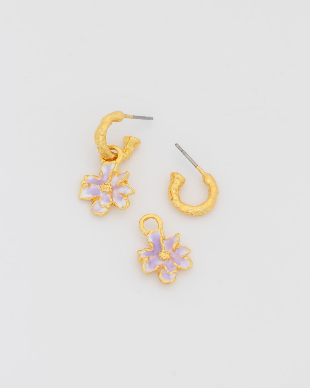 Aretes 2 en 1 Flor Mini