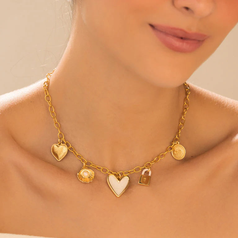 Collar Multicharms + Aretes