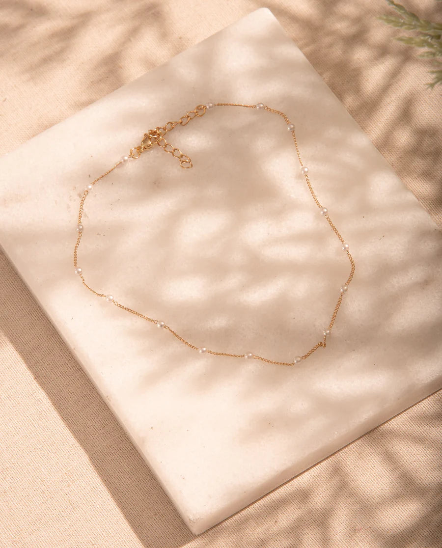 Choker Perlas