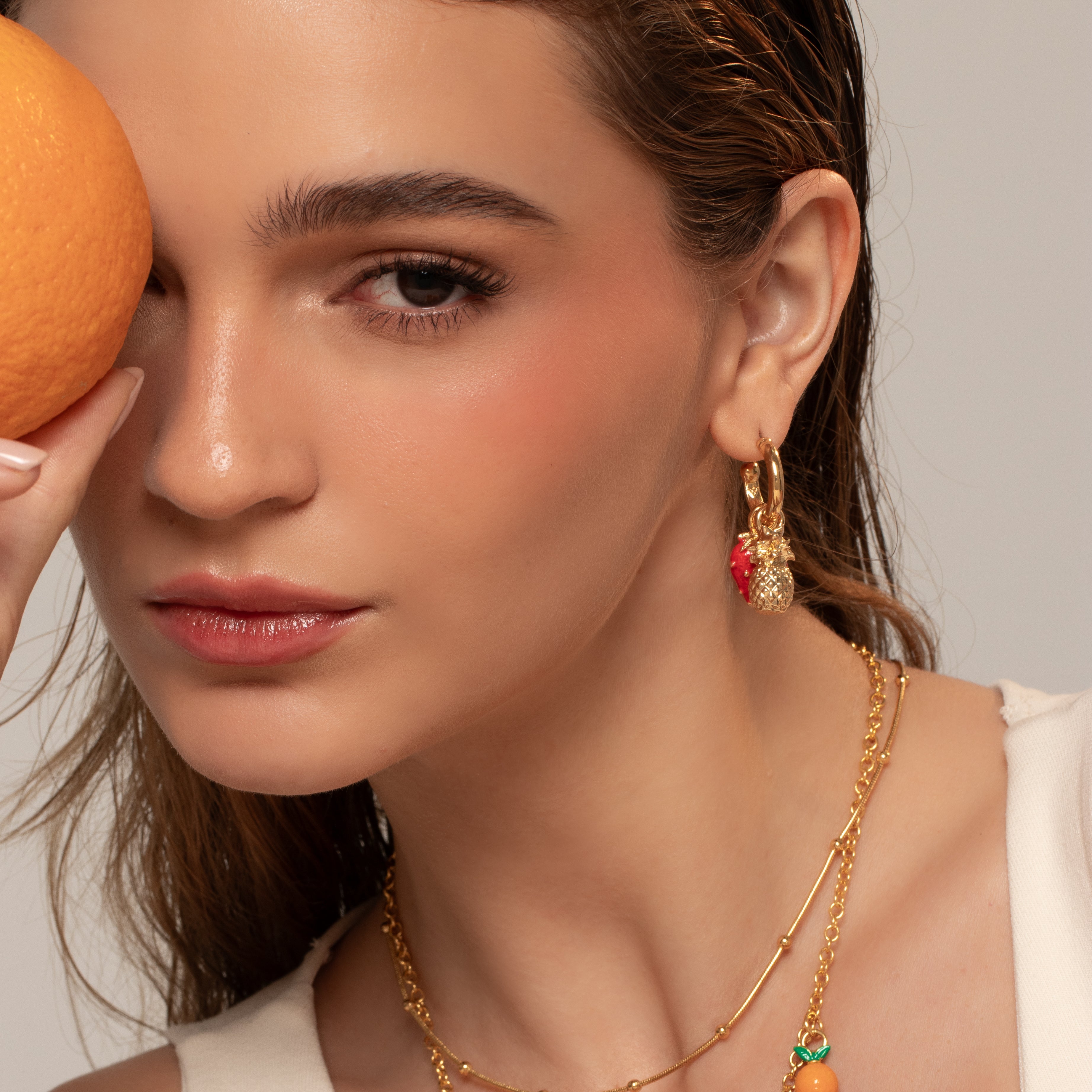 Argollas 3 en 1 Fresa y Piña