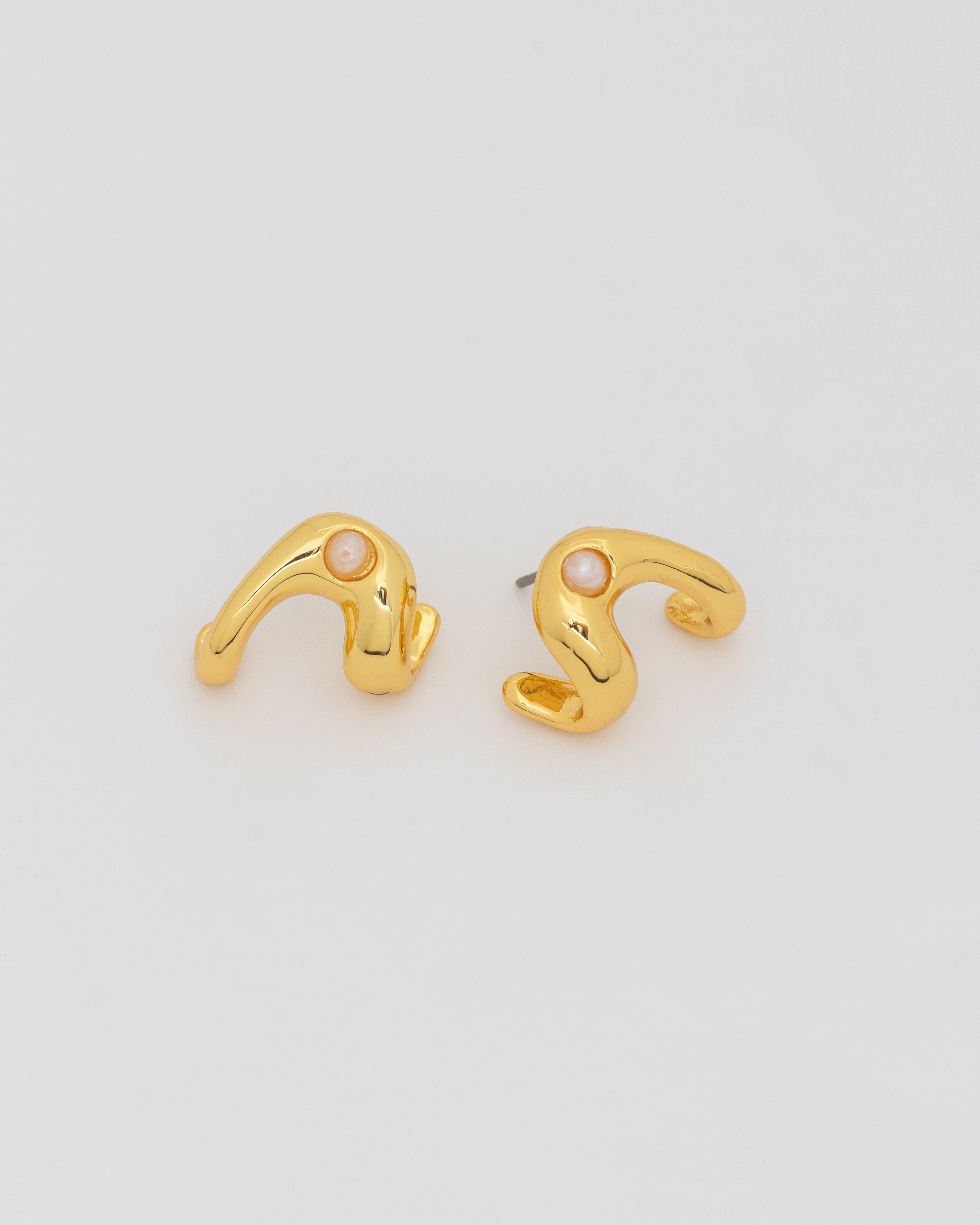 Aretes Amorfos Perla