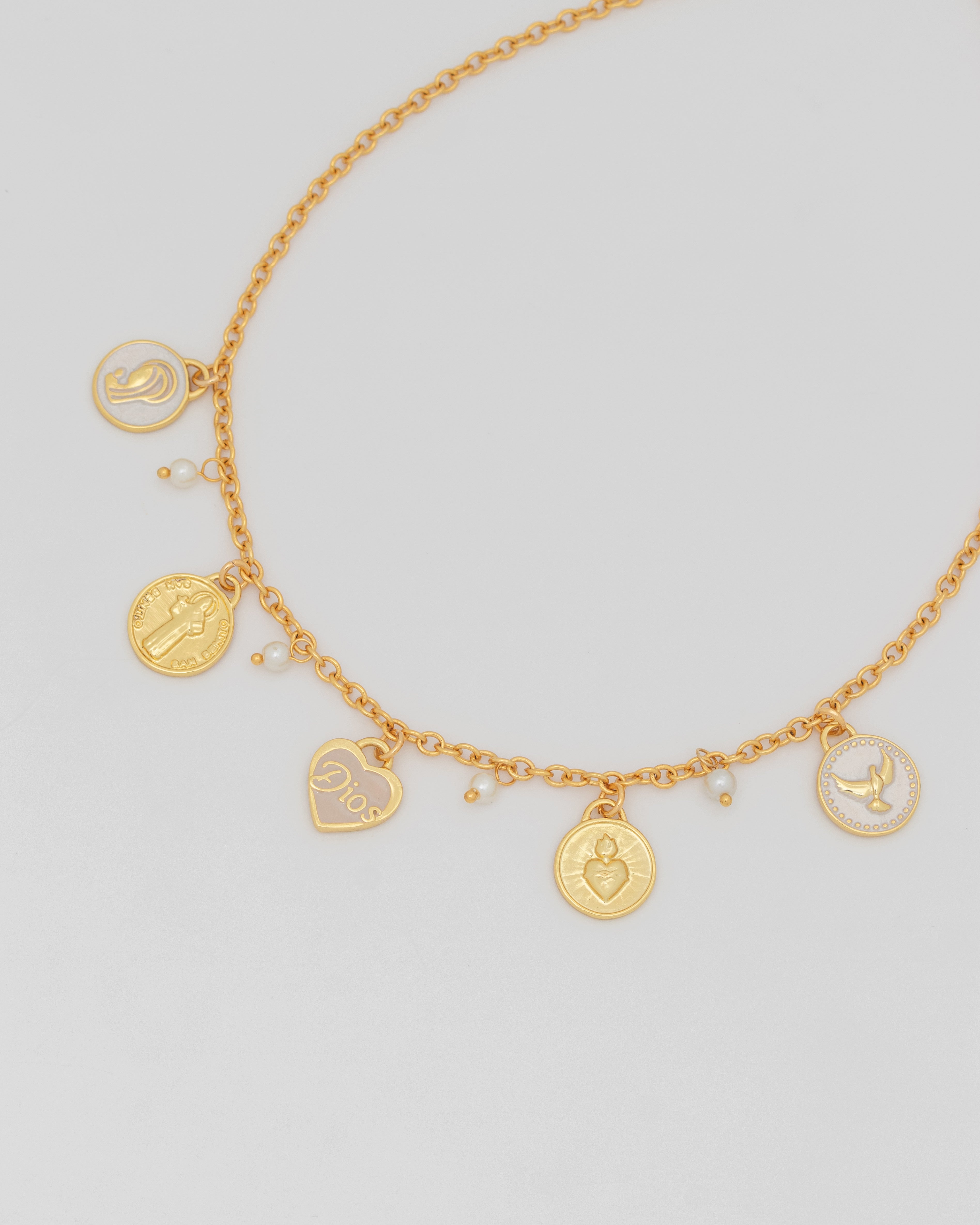 Collar Multicharms Religioso