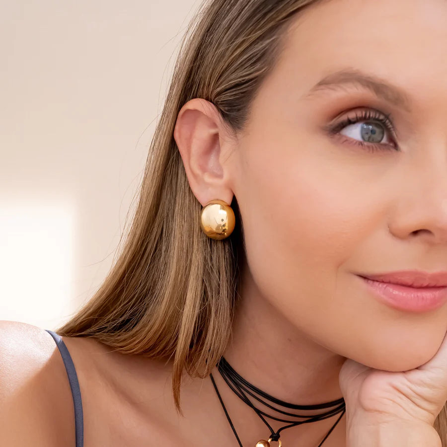 Aretes Maxi Bola Gold