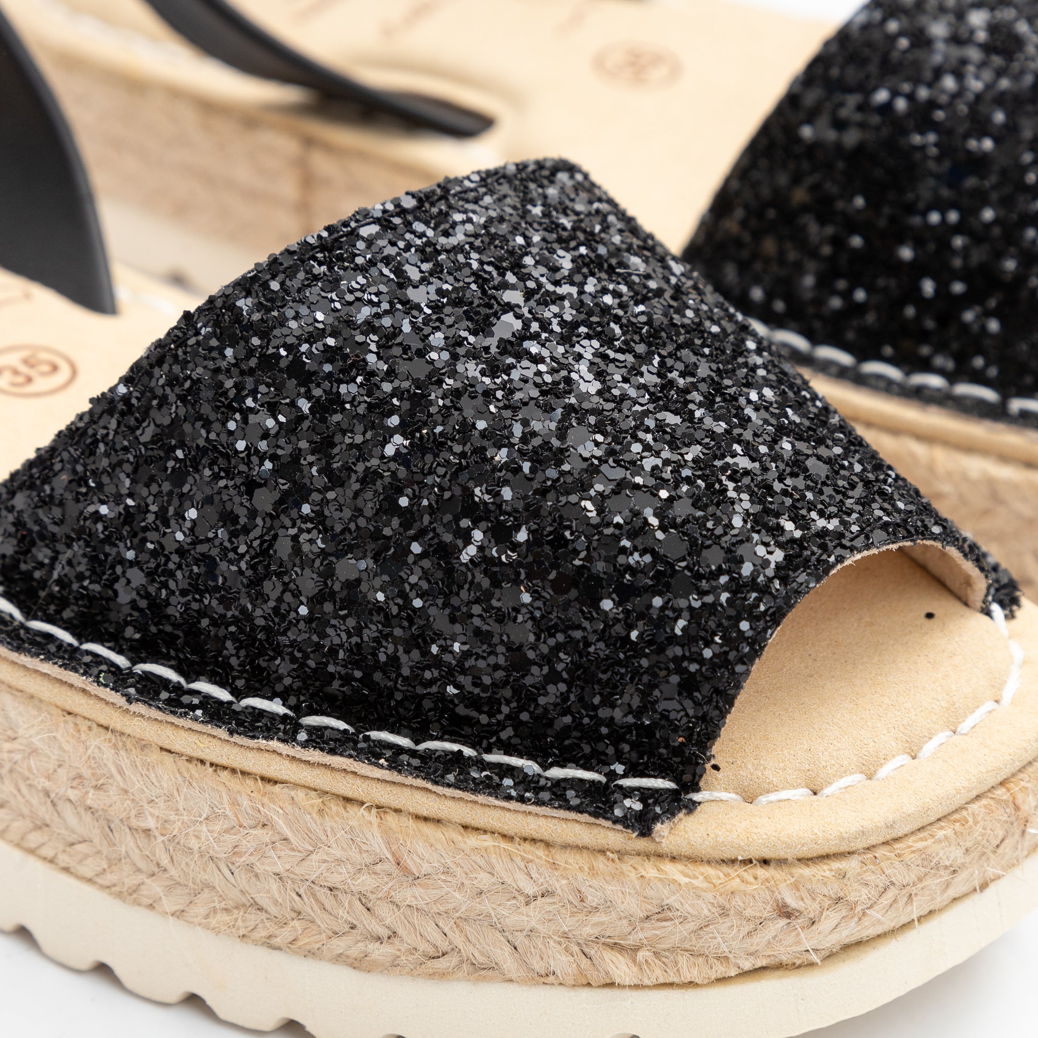 Plataforma Glitter Negro
