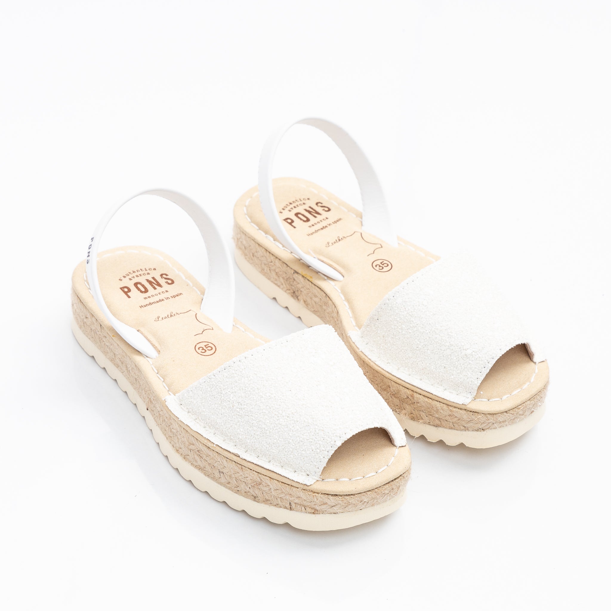Plataforma Glitter Blanco