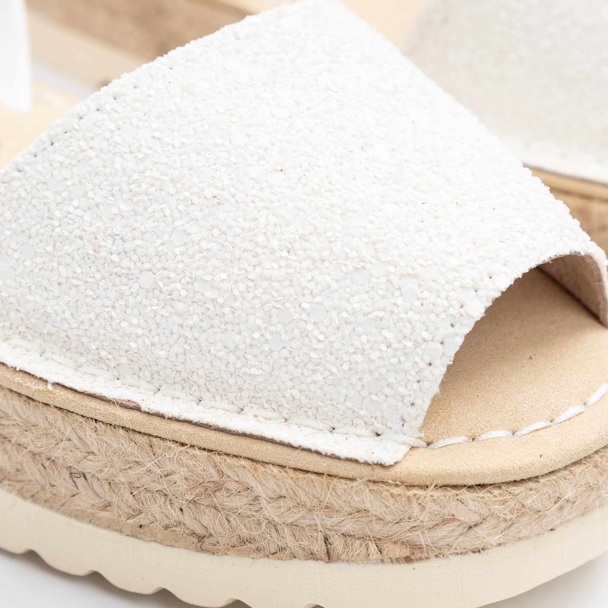 Plataforma Glitter Blanco