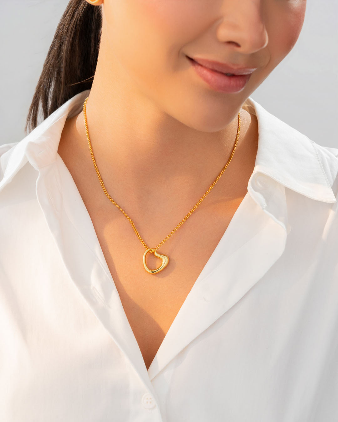 Collar Corazón Amorfo