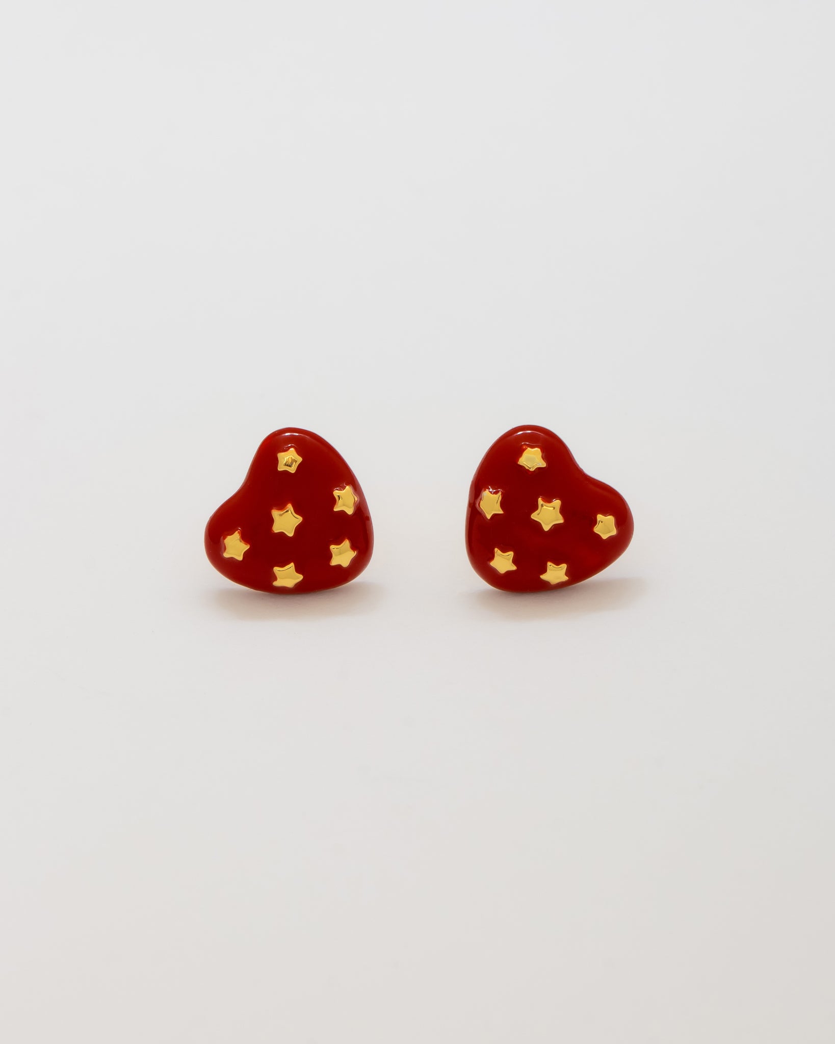 Aretes Corazón Mini Estrella