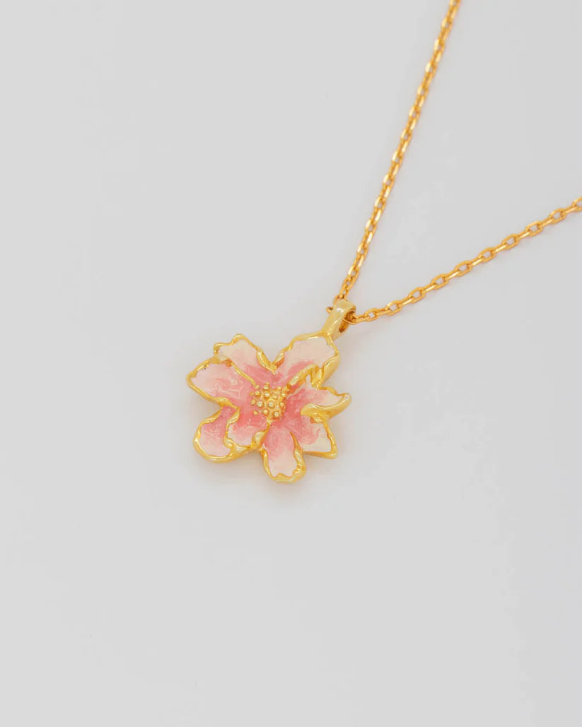 Collar Maxi Flor Rosa