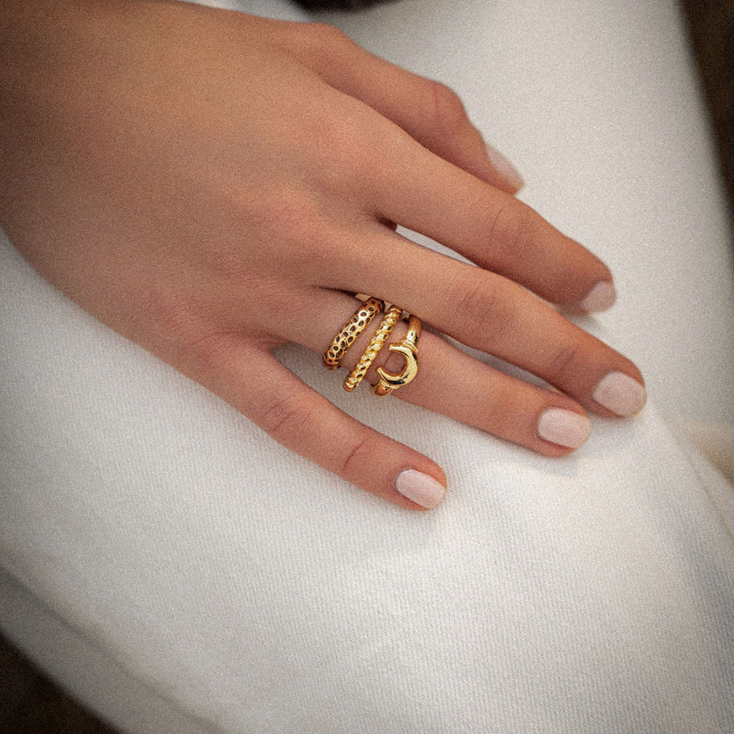 Set x 3 Anillos Animal Print