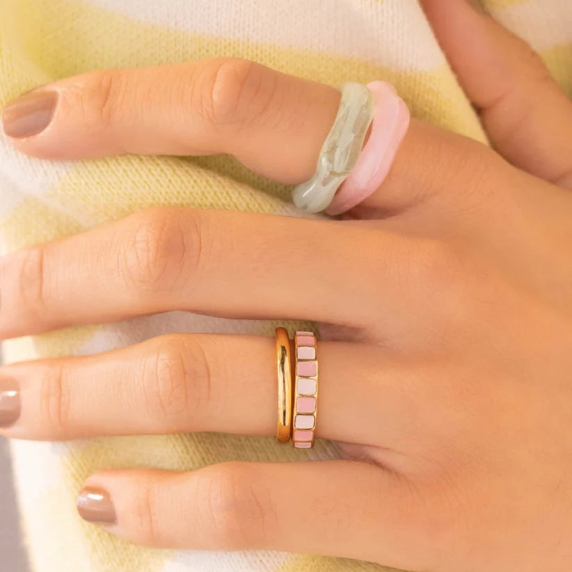 Set X4 Anillos Tablero De Colores