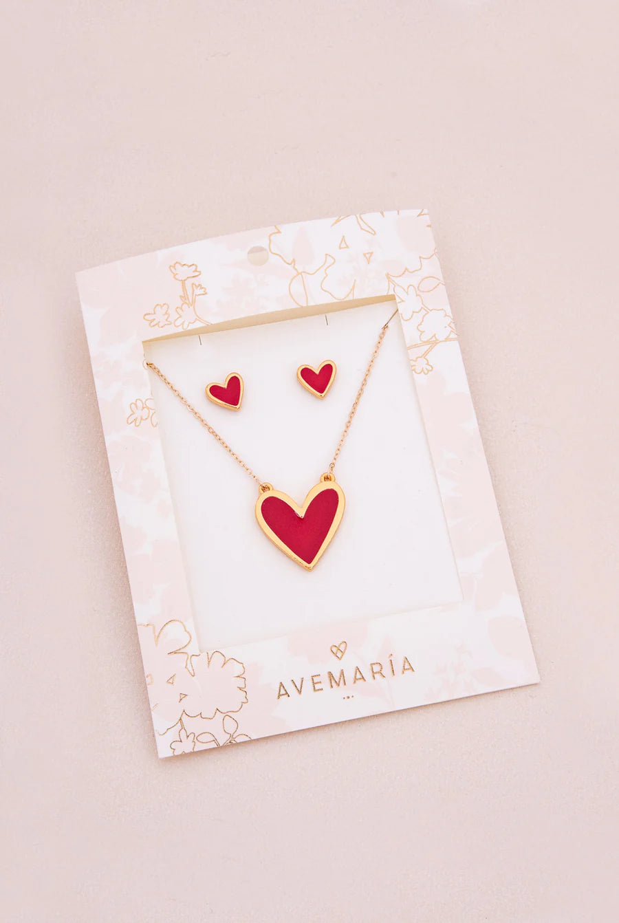Set X2 Corazón Rojo